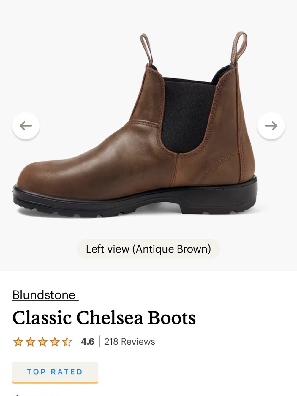 Blundstone Women’s Classic Chelsea Boot - Antique Brown